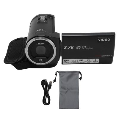 QWUUYEC Video Camera Camcorder 50MP 2.7K HD 16X Digital Zoom 2.8 Inch Rotation Screen 64GB - High Resolution Recording, USB Connectivity, Travel and Vlogging Use (Type 4)