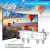 Coaxial Cable Splitter, NEWCARE Coax Splitter 5-2400MHz, RG6 Compatible, Cable Splitter 2 Way Can Work with Satellite/Cable TV and Internet, CATV Antenna System (6-Way) view 3