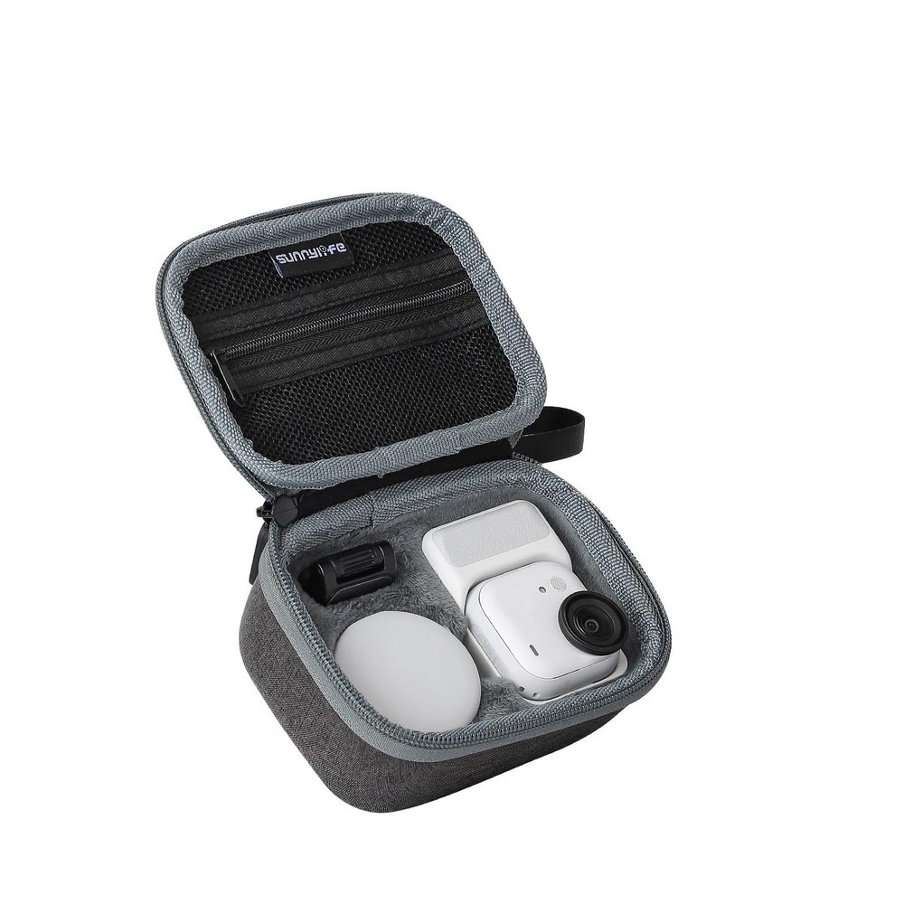 FlySimple Portable Mini Case for Insta 360 GO Ultra, Carrying Bag Action Camera Travel Case Standard Bundle Protective Box with Wrist Strap Carabiner for Insta360 GO Ultra Accessories