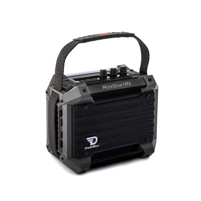 Dreamwave Rockstar Mini Outdoor Bluetooth Speaker, 40W RMS / 80W Max, 102dB Loud, 29H Playtime, IP66 Waterproof Dustproof, Karaoke Ready, TWS Stereo, Compact Hi-Fi Sound, Iron Grey