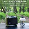 Dreamwave Rockstar Mini Outdoor Bluetooth Speaker, 40W RMS / 80W Max, 102dB Loud, 29H Playtime, IP66 Waterproof Dustproof, Karaoke Ready, TWS Stereo, Compact Hi-Fi Sound, Iron Grey view 4