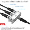 Coaxial Cable Splitter, NEWCARE Coax Splitter 5-2400MHz, RG6 Compatible, Cable Splitter 2 Way Can Work with Satellite/Cable TV and Internet, CATV Antenna System (3-Way) view 4