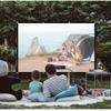 60-300 inch Portable Movie Projector Screen, 16:9 HD Foldable Projection Curtain for Indoor Home Theater, Outdoor Cinema(180in(396x225cm)) view 2