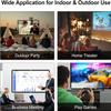 60-300 inch Portable Movie Projector Screen, 16:9 HD Foldable Projection Curtain for Indoor Home Theater, Outdoor Cinema(180in(396x225cm)) view 4