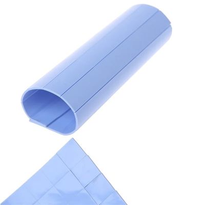 Laptop Heat Dissipation Pad 100mmx100mmx1mm, Non Conductive Silicone Blue Pads Light Weight 1pc
