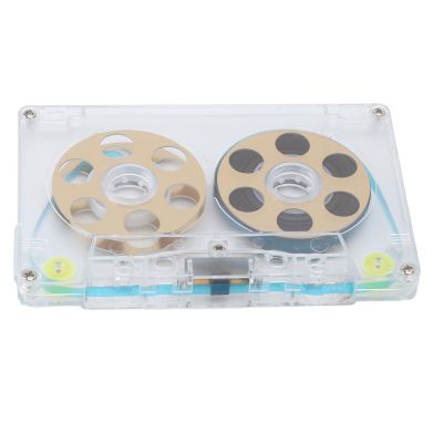 Hamwesh Reel to Reel Blank Audio Cassette Tape, Low Noise High Output with 46 Min Recording Time for Voice Music Everyday Use (Gold)