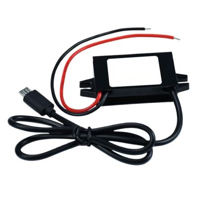 12V to 5V 3A 15W DC-DC Power Converter Voltage Regulator USB Charging Cable Adapter Car Boat Motorcycle Charger Dropshipping(Output Micro USB)