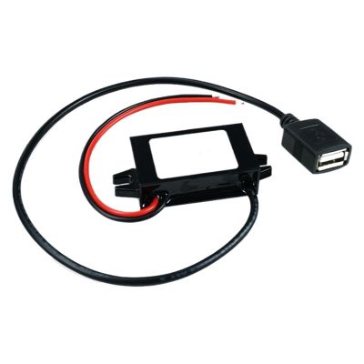 12V 24V 36V 48V to 5V Mini Micro USB C DC Step Down Power Converter 12 Volt to 5 Volt DC Buck Car Charger USBC Connector Type-C(2 USB)