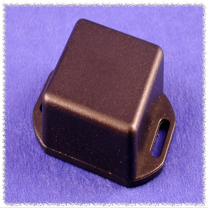 Hammond Manufacturing, 1551JFLBK, Black Plastic Enclosure with flanged lid (10 Item/s)