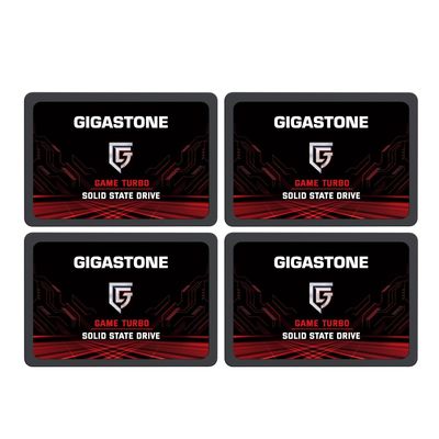Gigastone SATA SSD 1TB (4-Pack) 2.5 inch SSD 550MB/s Upgrade Laptop PC Memory and Storage PS4 HDD Replacement 2.5" Internal Solid State Hard Drives SATA III SLC Cache 3D NAND Game Turbo Performance