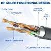 LEKVKM Starlink Gen 3 Cable 100 ft, Waterproof Replacement Cable for Starlink Rectangular Satellite Perfect for Most Residential Setups view 3