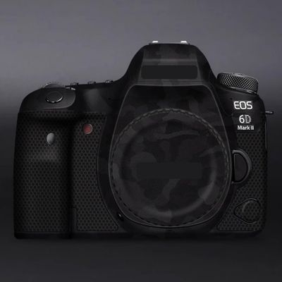 6DII Camera Cover Skin Sticker for Canon EOS 6D Mark II Anti-Scratch Protector Film Skin Protective Decoration and Wear Resistance(Shadow Camo Black)