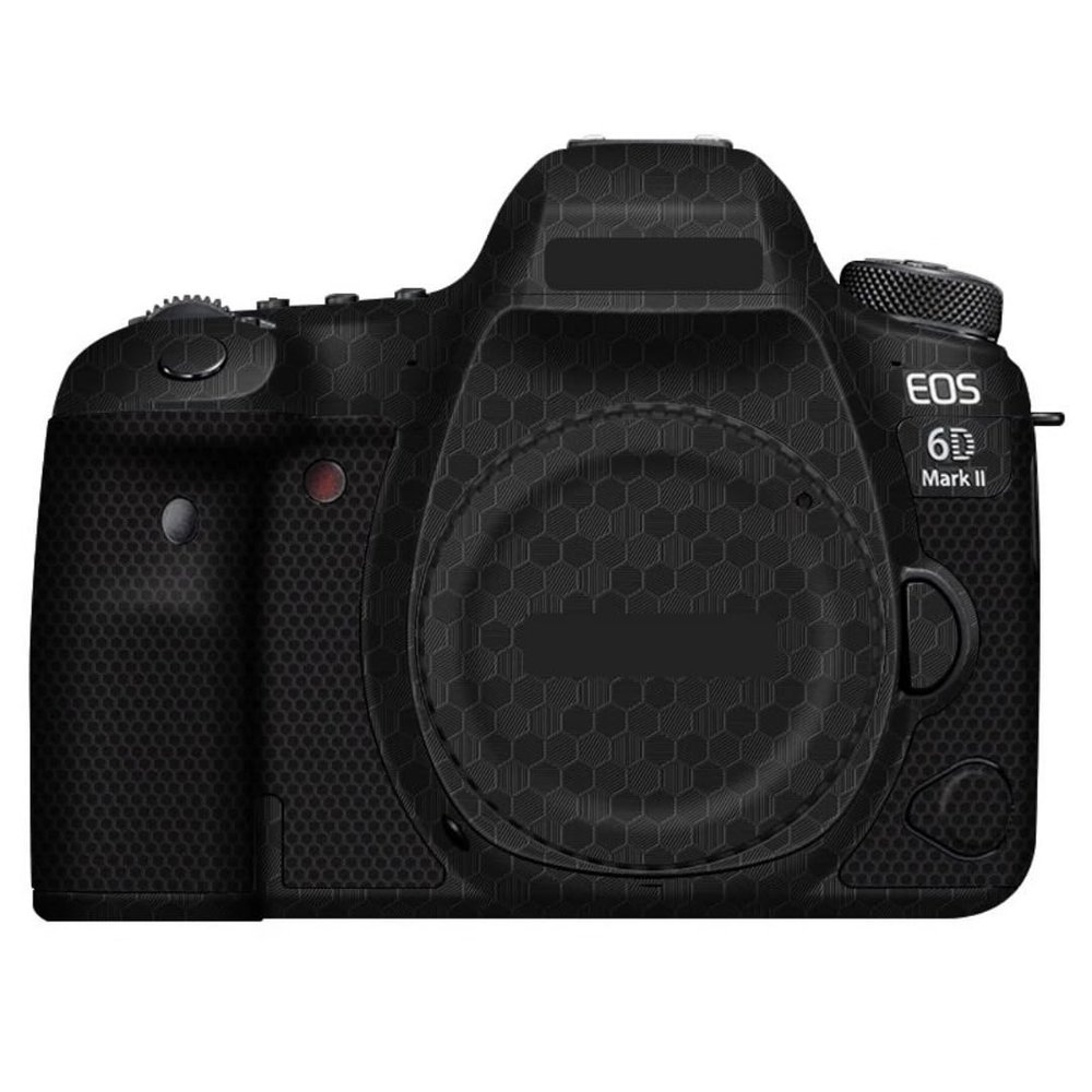 6DII Camera Cover Skin Sticker for Canon EOS 6D Mark II Anti-Scratch Protector Film Skin Protective Decoration and Wear Resistance(Honeycomb Black)
