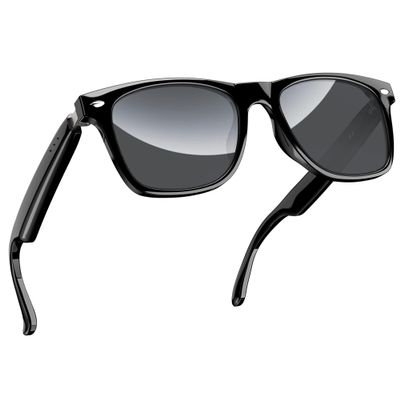 Blackview Smart Glasses, Polarized Bluetooth Sunglasses with Speaker, Voice Control, UV Protection, Anti Blue Light Lens