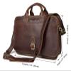 Laptop Briefcase Large Capacity, Dual Compartment Expandable 15.6" Laptop Portfolio Briefcase for Business(Dark Coffee) view 2