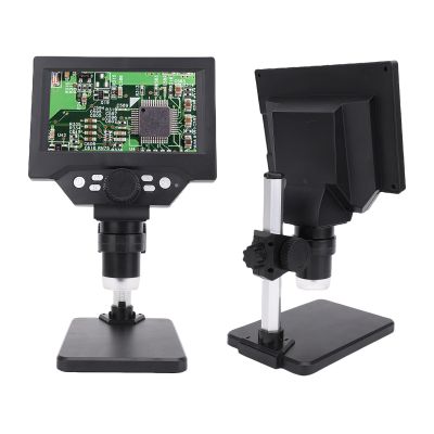 LICAEVEY Digital Electronic Microscope, 1080P HD 1000X Magnification Magnifying Glass with 5.5 Inch Screen, Magnifier with 8 LED Lights for Wins
