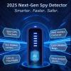 Pixlumvue Hidden Camera Detector 2025, Anti-Spy RF Signal & GPS Tracker Finder, Portable Mini Bug Sweeper with 5-Level Sensitivity, Rechargeable Spy Detector for Hotel, Travel & Bedroom Safety view 2