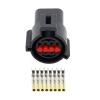 8 Pin Automotive Waterproof Connectors Black Connector With Terminal DJ7087A-1.5-11/21 8P(5 sets female) view 1