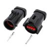 8 Pin Automotive Waterproof Connectors Black Connector With Terminal DJ7087A-1.5-11/21 8P(5 sets female) view 3