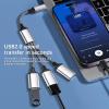 3-Port USB Splitter Hub Power Adapter for Computer Tower, Flash Drive, Keyboard (Silver) view 4