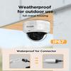 PANOOB 5MP PoE Security Camera System, 4X IK10 Vandal-Proof Dome IP Cameras Outdoor with Person Detection, Built-in Mic, 2.8mm Lens, 100ft IR Night Vision, 4K 8CH NVR with 2TB HDD, PD54A0408-5M2-1 view 4