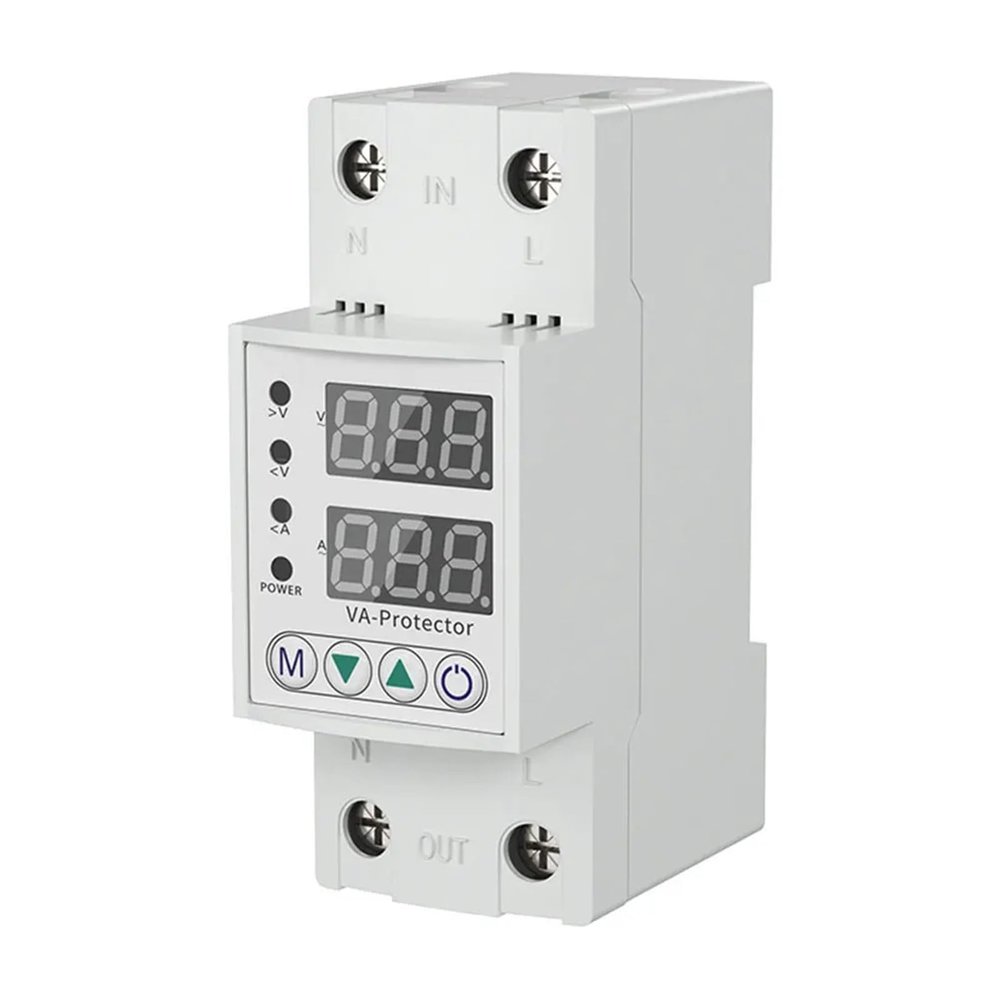 CWCKDJDH Over Under Voltage Protective Device Adjustable Over Voltage Under Voltage Reclosing Protector Digital Display 220V Accessories