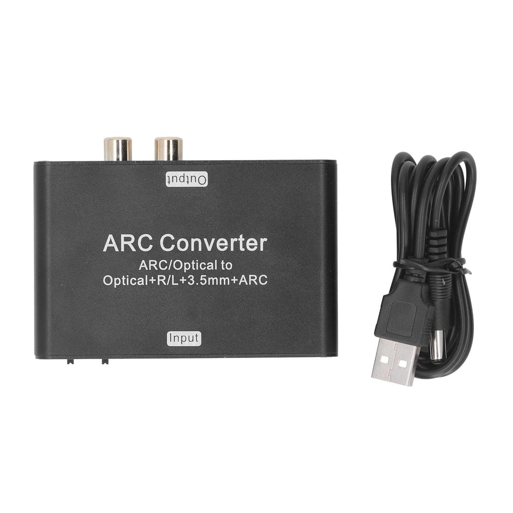 Hamwesh Digital to Analog Audio Converter, 192KHZ 3.5mm Stereo Headphone Port 5.1 Channel Transmission with Optical to Adapter Volume Control for Amplifier Speaker TV