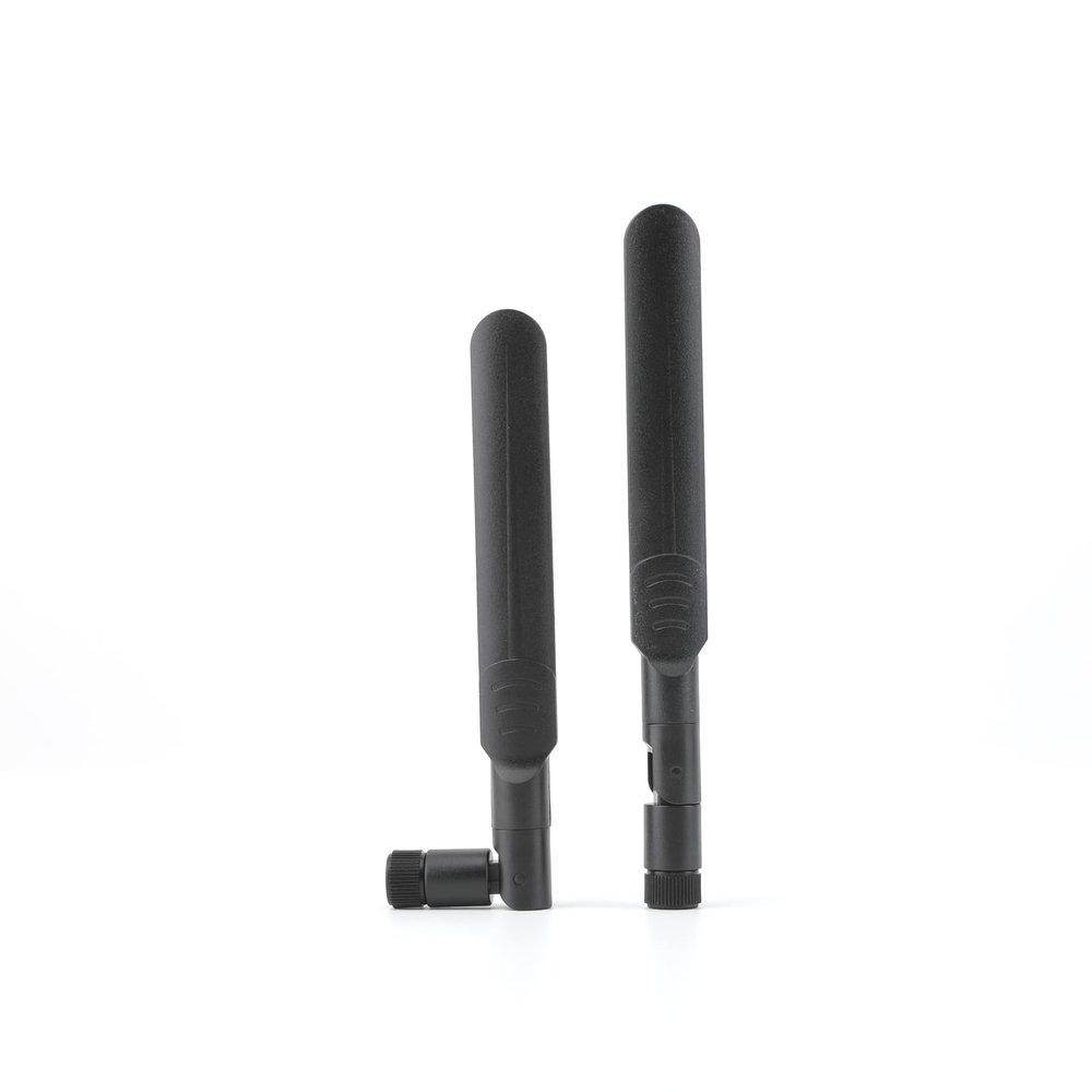 WSOLDMA 2.4G/5.8G 8dBi LTE Antenna RP-SMA Male for Computer Network Card WLAN Router, 2-Pack, Black