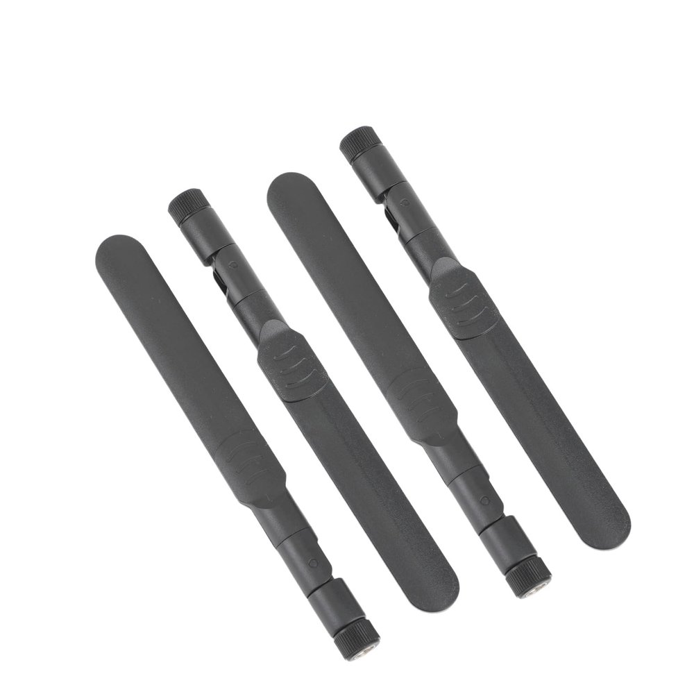 WSOLDMA 2.4G/5.8G 8dBi LTE Antenna SMA Male for Computer Network Card WLAN Router, 4-Pack, Black