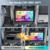 Car Stereo MP5 Player for Honda CRV 2007-2011Apple Carplay Android Auto Radio with Mirror Link, 9" Touch Screen Car Radio with GPS Bluetooth WiFi FM Hi-Fi Dual USB SWC Input Backup Camera view 2
