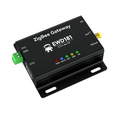 Zigbee 3.0 Wireless Gateway RS232/485/Ethernet EWd181 20dbm Ad Hoc Network Support for Coordinators Routers Terminals (Ethernet)