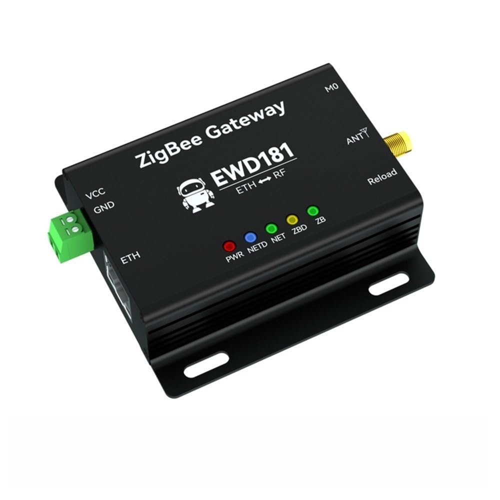 Zigbee 3.0 Wireless Gateway RS232/485/Ethernet EWd181 20dbm Ad Hoc Network Support for Coordinators Routers Terminals (Ethernet)