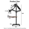 Laptop Floor Stand,Movable Dual-Screen Lifting Podium,Floor-Standing Steel Computer Stand,for Home Outdoor Office view 2