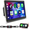[2G+32G] Android 13 Car Radio for Chevrolet Silverado 1500 2000-2012,for Chevrolet Suburban 2500/3500 2000-2012 10 inch Touch Screen with Wireless Carplay/GPS/SWC/Bluetooth + AHD Backup Camera view 1