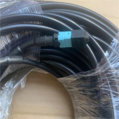 12 cores armored patchcord MPO OM3 TPU MTP 40m-120m 80m 50m 100m 12C type A MM 12 fiber optical fiber jumper outer(50m female-male)