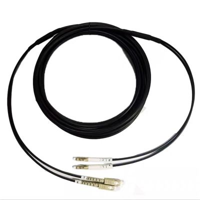 1-300m 2-Core OM3 TPU Armoured Fiber Optic Patch Cable for Outdoor(50m 1pc,FC-FC)