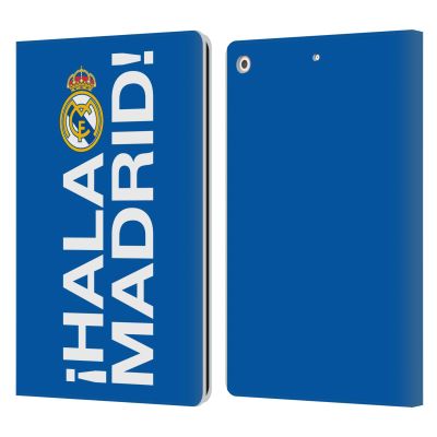 Head Case Designs Officially Licensed Real Madrid CF Hala Madrid Origin Leather Wallet Case Compatible with Apple iPad 10.2 2019/2020/2021