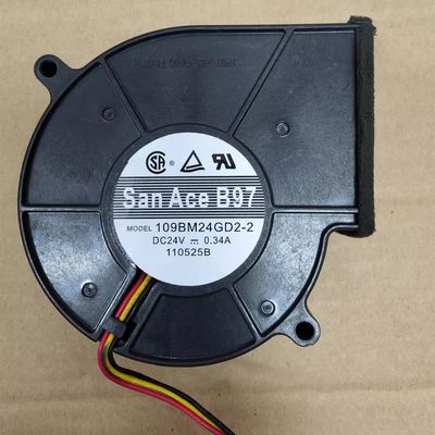 109BM24GD2-2 DC24V 0.34A 3-Wire Inverter Cooling Fan 97x95x33mm 97mm
