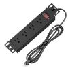 10" Rack PDU- 1U (4Outlets) 10-inch Mini Rack Power Distribution Unit with Protection (125V/15A 6ft Cable), Network Cabinet Rack Mount Power Strip (Wall, Desktop, or Server Rack Mountable) view 1