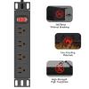 10" Rack PDU- 1U (4Outlets) 10-inch Mini Rack Power Distribution Unit with Protection (125V/15A 6ft Cable), Network Cabinet Rack Mount Power Strip (Wall, Desktop, or Server Rack Mountable) view 4