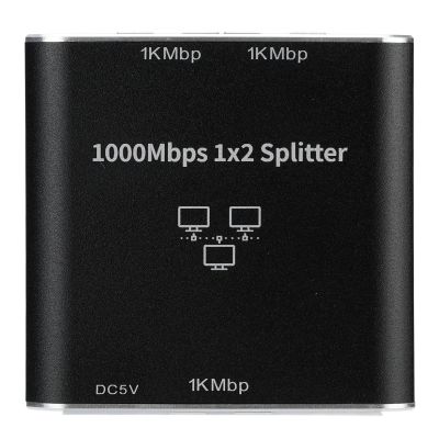 Gigabit Ethernet Splitter:1 to 2 1000Mbps Rj45 Network Switcher,for IPTV Router PC,for Efficient Data Delivery,Enhance Performance