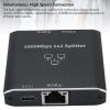 Gigabit Ethernet Splitter:1 to 2 1000Mbps Rj45 Network Switcher,for IPTV Router PC,for Efficient Data Delivery,Enhance Performance view 4