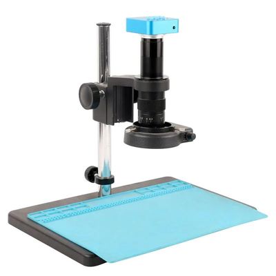 Lab Microscope Slides 16MP 1080P 2K 4K HDMI USB Industrial Digital Electronic Video Microscope Camera 11.6" LCD Monitor for Mobile Phone CPU PCB Repair Microscope Parts(A,200X Lens)