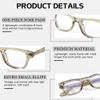 SIPHEW Women's Blue Light Blocking Glasses - Narrow TR90 Sturdy Frame Anti Blue Light Glasses & Eye Strain for Women view 4
