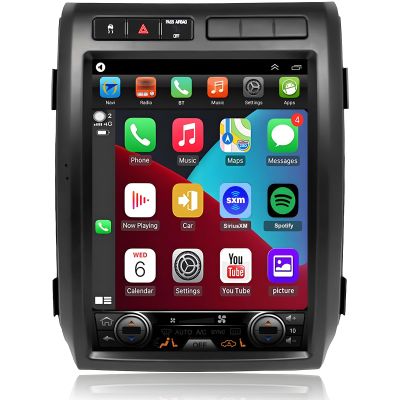 for Ford F150 Radio 2009 2010 2011 2012 Upgrade, 8core CPU Stereo System,12.1inch Touch Screen,Carplay and Android Auto,Free Camera (Only fit Manual AC!)