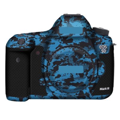 5DIII Anti-Scratch Camera Cover Skin Sticker for Canon EOS 5D Mark III Camera Protector Film Skin Decals(Knight Blue)