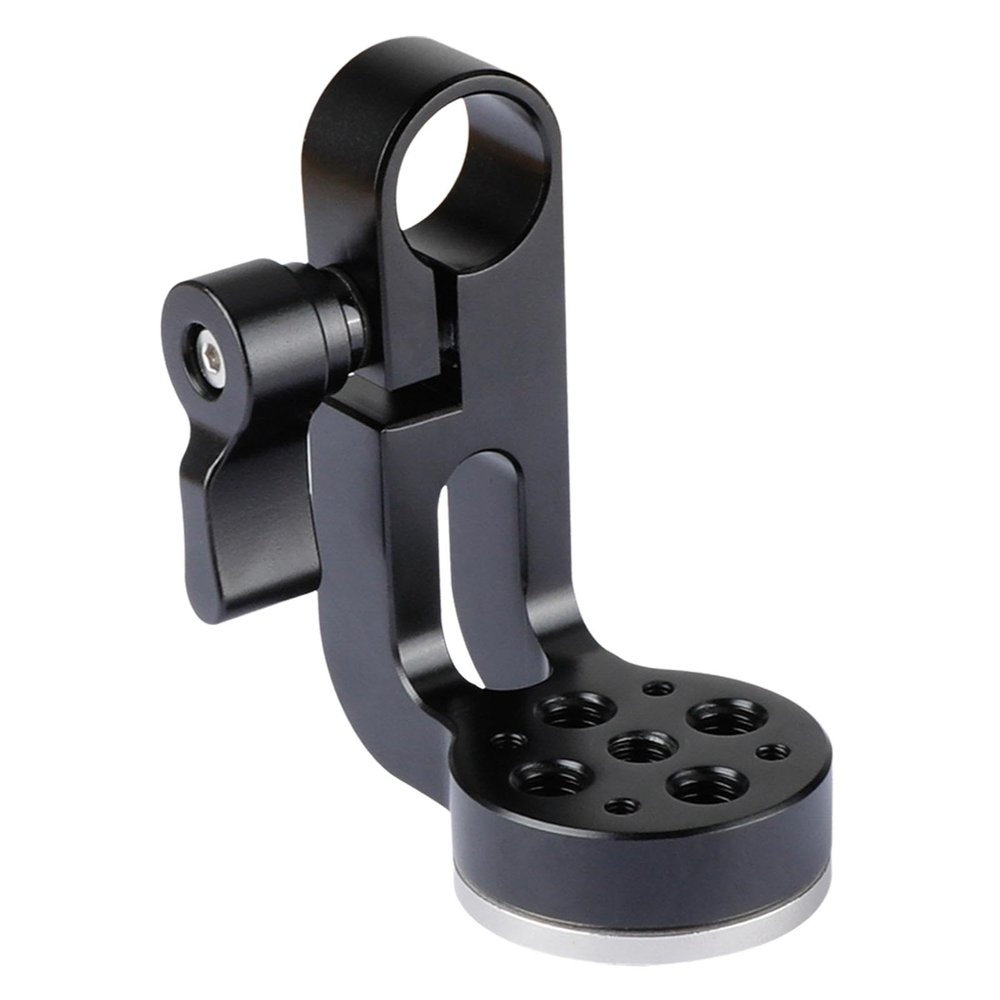 15mm Single Rod Clamp Adapter Mount Aluminum Alloy Bracket for Camera Video Production Photography Equipment