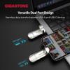 Gigastone Duo Pro Flip USB-A+C 512GB (4-Pack) Dual External Portable SSD 500MB/s Supports Apple 4K 60fps ProRes HDR Video Recording USB3.2 Gen 2 for iPhone 16 PS5 Mac iPad Laptop Android view 4