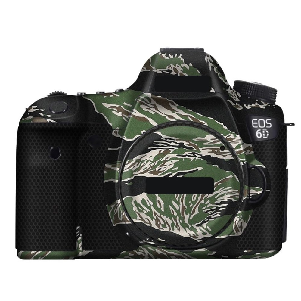 6D Anti-Scratch Camera Skin Wrap Sticker Vinyl Protective Film Body Protector Coat Decals Cover for Canon EOS 6D(Tiger Stripe Camo)