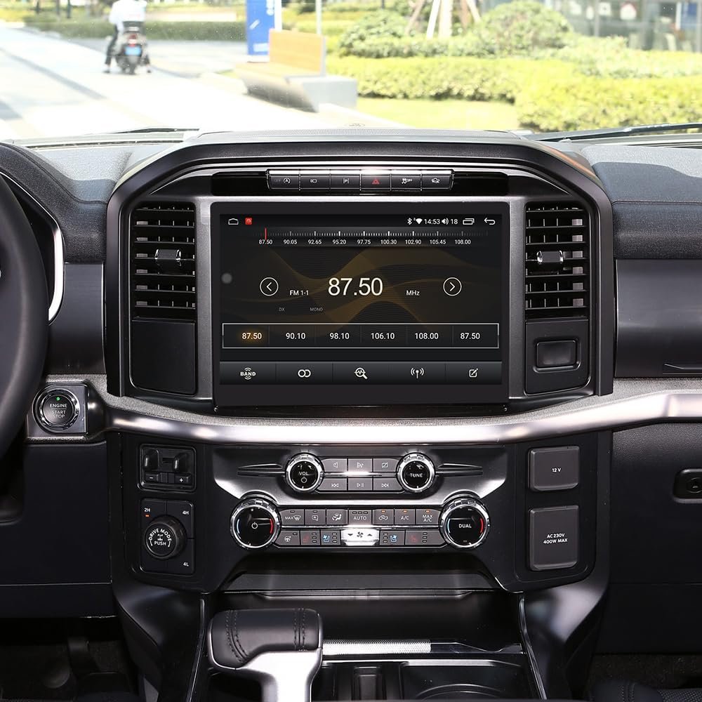13.3" Android 13 Car Radio for Ford F150 F-150 2022-2024 Stereo Upgrade Tesla Style Dash GPS Navigation Head Unit Audio Multimedia Player Wireless Carplay (4-64GB)